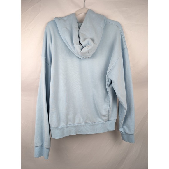 Pangaia Light Blue 365 Organic Cotton Hoodie Oversized Womens L Terry Pullover - Picture 6 of 10